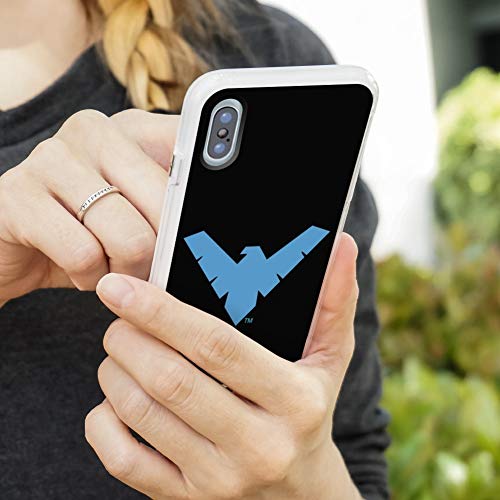 Batman Nightwing Logo Protective Slim Fit Hybrid Rubber Bumper Case Fits Apple Iphone 8, 8 Plus, X, 11, 11 Pro,11 Pro Max #TOP2