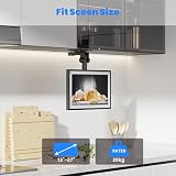 PureMounts Uchwyt sufitowy do telewizora o przekątnej ekranu 13-27", składany, z regulacją wysokości, wychylny, pochylony, do VESA 100 x 100, czarny