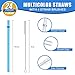 24 PCS, Reusable Straws with 4 Brushes, 10.5