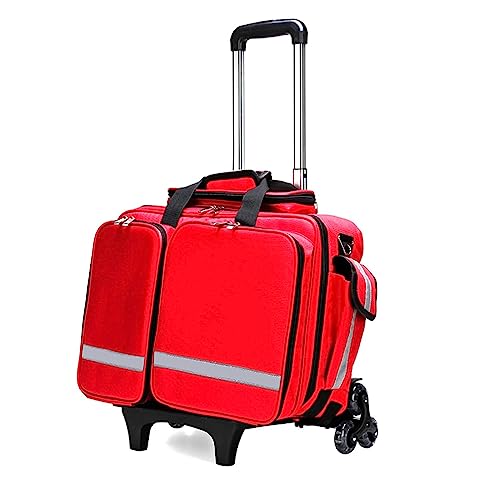 Bolsa portátil de primeros auxilios con separadores interiores, almacenamiento médico de emergencia impermeable para EMT y rescate al aire libre, b