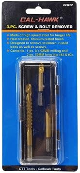 Cal Hawk Tools CZSE3P 3 Pcs Screw & Bolt Remover