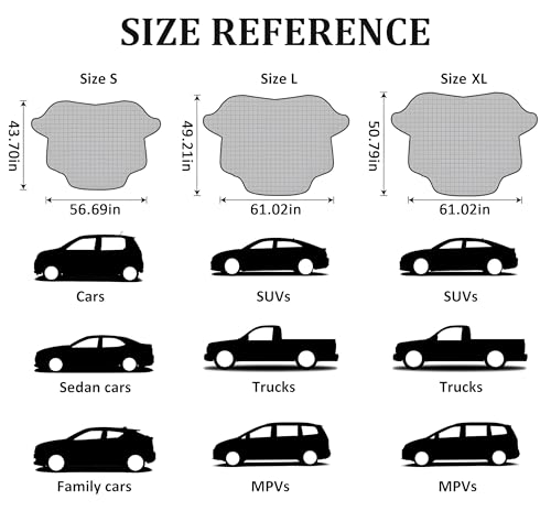 image for Gintenco Car Windshield Snow Cover, Frost Ice Windscreen Covers with M