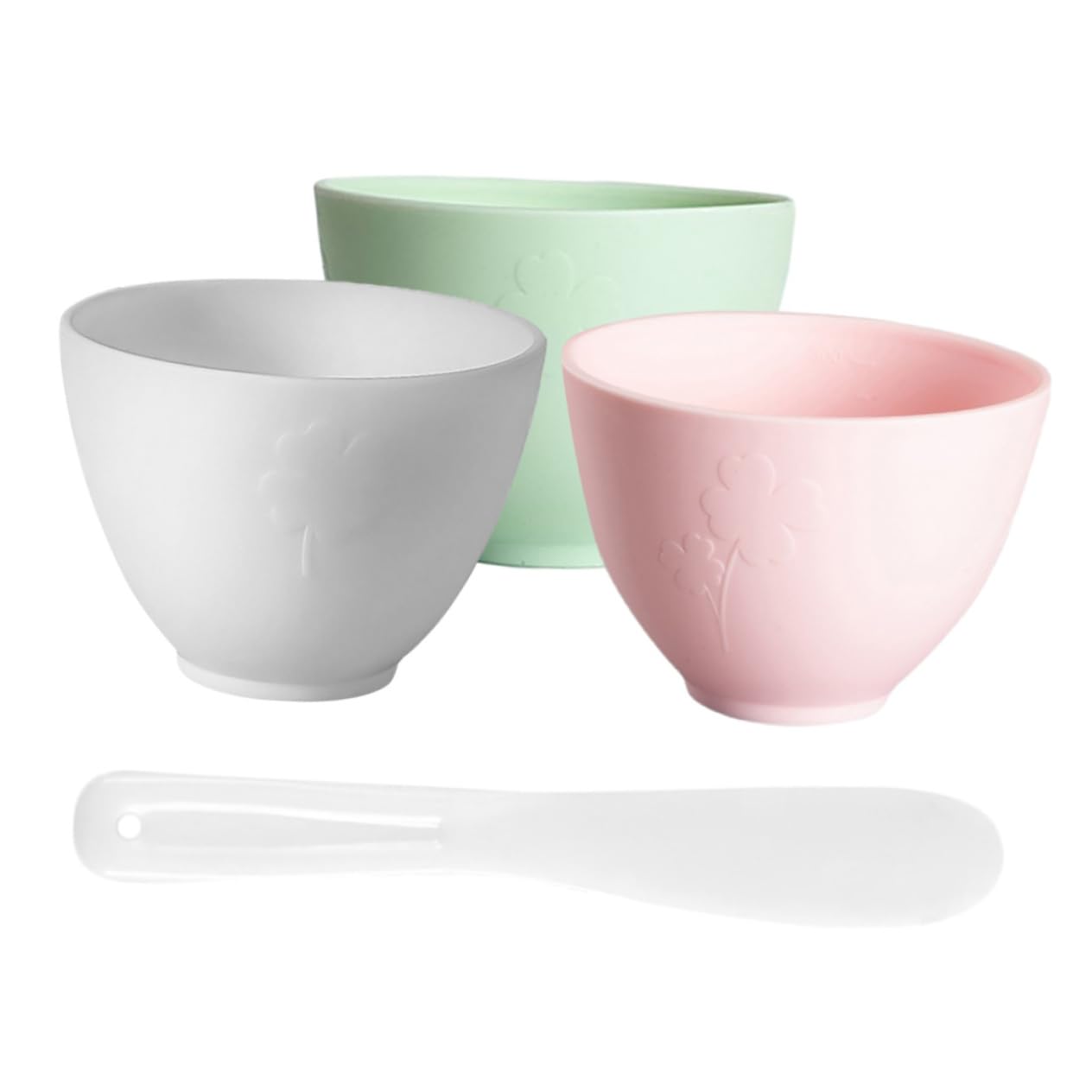 Gogogmee Facial Mask Mixing Bowl Set 2-in-1 Bowl Spatula Mud Mask Mixing Bowl Spa Diy Mask Kit Sturdy Easy to Cle