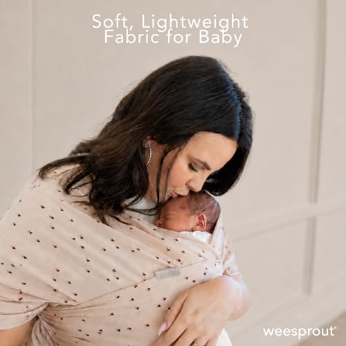 Image of WeeSprout Baby Wraps Carrier - Perfect Child Sling for Newborn and Infant, Enhances Bonding, Soft and Breathable, Ideal for Babywearing
