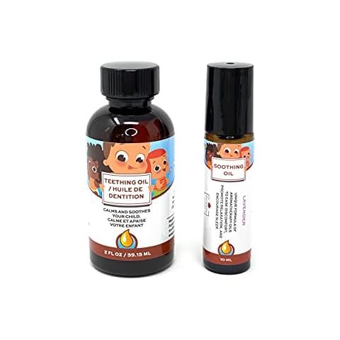 Punkin Butt Baby Teething Oil (2 Oz) and Lavender Soothing Oil (10 ml) Bundle for Sore Gum Relief and to Promote Relaxation and Sleep | All Natural, Organic, Safe for Infants, Chemical-Free Cover