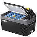 BougeRV 12 Volt Refrigerator, CRPRO 21 Quart 12V Car Fridge, Portable Freezer (-8?~50?), Compressor Cooler with 12V/24 DC, 110-240 AC for Outdoor Camping Overlanding Truck RV SUV Van