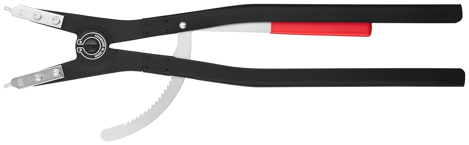 KNIPEX Szczypce do pierścieni osadczych sprężynujących do montażu pierścieni zewnętrznych na wałach malowane proszkowo, czarne 570 mm, 46 10 A6