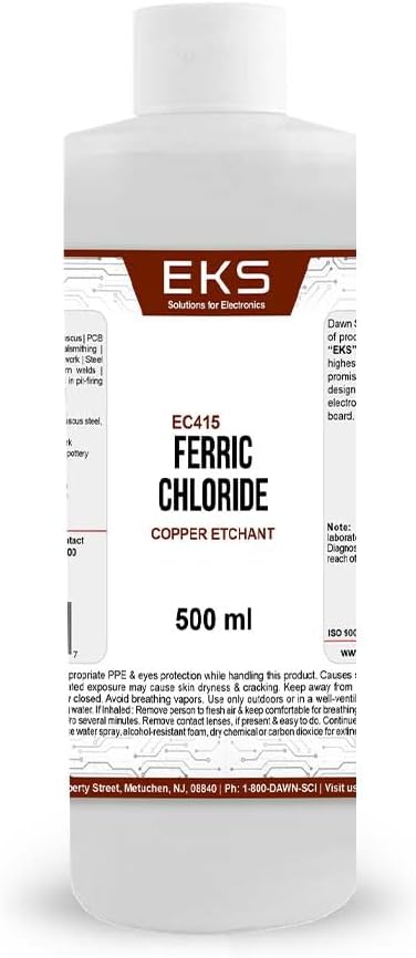 Ferric Chloride Etchant 500 mL | Copper Etching Solution for PCB & Electronics Applications