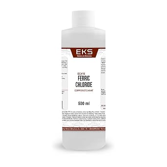 Dawn Scientific Ferric Chloride Solution 500ml Electronics Grade High Purity Etching Solution for PCB, Laboratory Use, Industrial Chemical Reagent for Circuit Board Processing