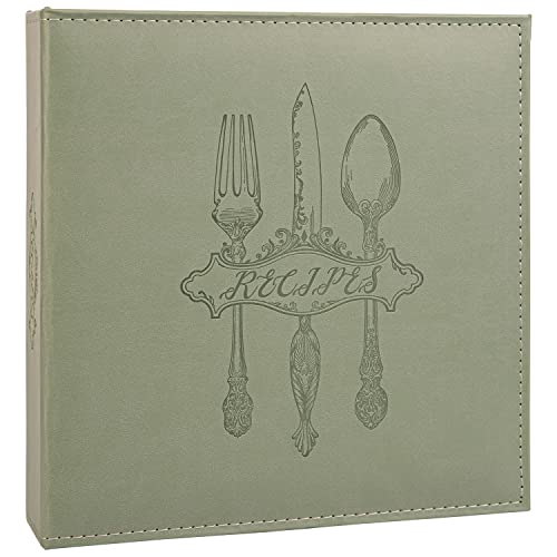 Livre de recettes vierge COFICE en cuir PU imperméable à pochettes