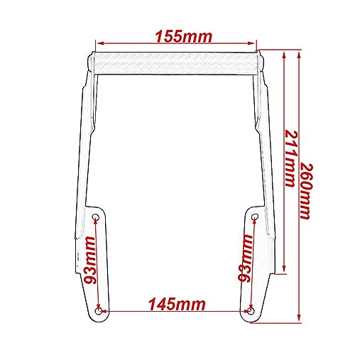 Support de navigation moto NC750X en acier robuste de 12 mm haute durabilité - 5
