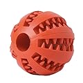 Dog Toy Balls - Toys Balls for Small/Medium/ Large Dog, Puppies and Cats, Pet Food Treat Feeder Chew Tooth Cleaning Ball - Red and Blue Balls 5cm - DG Products