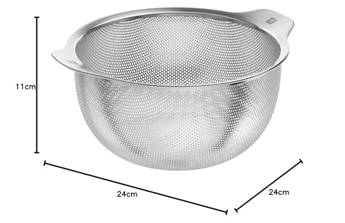 25 x 24 x 12 cm: Zwilling 396430240Table, Stainless Steel Colander, Matt Stainless Steel (24cm)