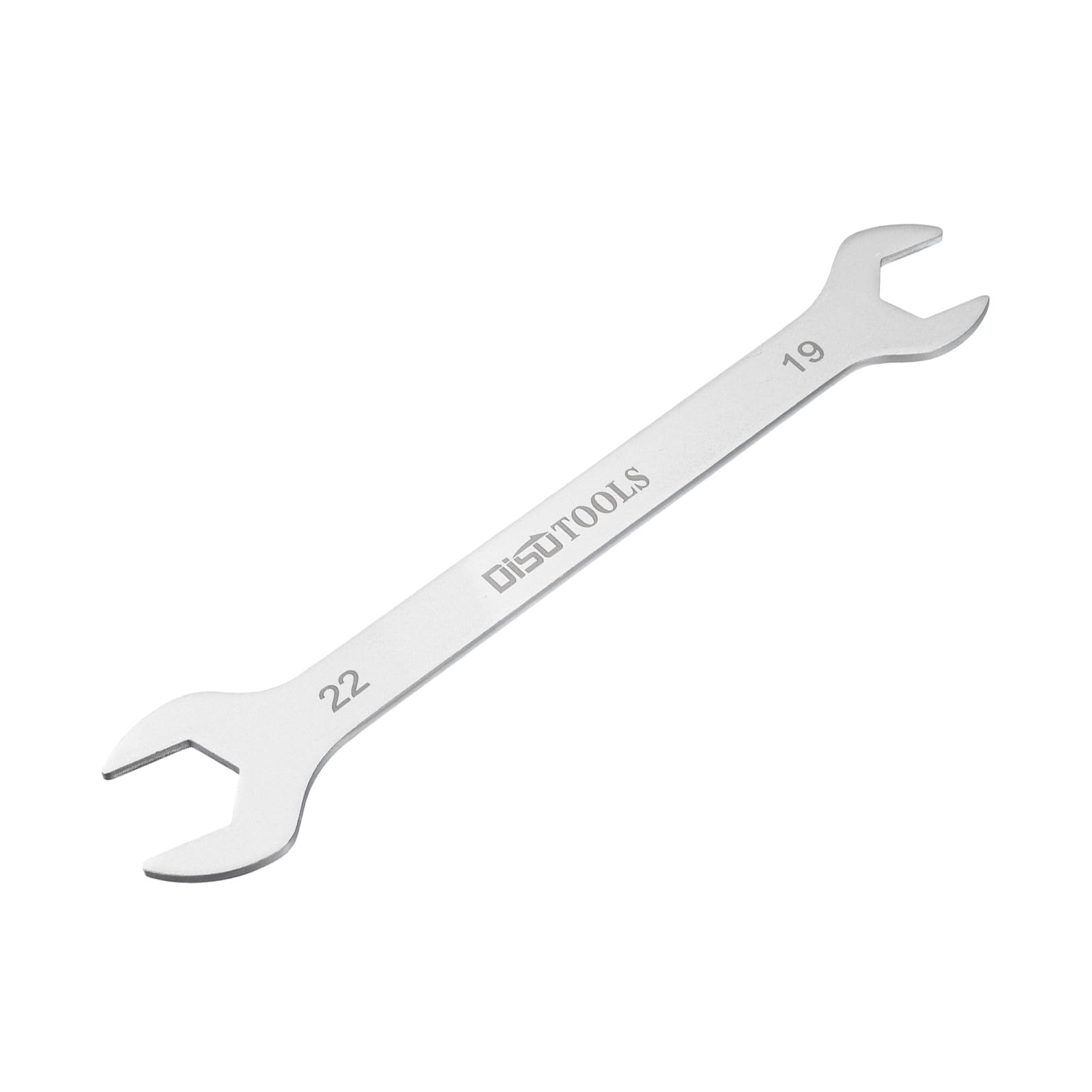 QUARKZMAN Cienki klucz oczkowy 19 mm x 22 mm metryczny piaskowanie, powlekany stal nierdzewna 3cr13, dwustronny klucz płaski do napraw domowych i ogólnych napraw