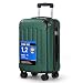 YONSLY Koffer Suitcase M Dunkelgrün, Trolley Reisekoffer, Rollkoffer Handgepäck, Kabinenkoffer mit 4 Rollen 360°, Hartschalenreisekoffer, Zahlenschloss, Weicher Gummigriff