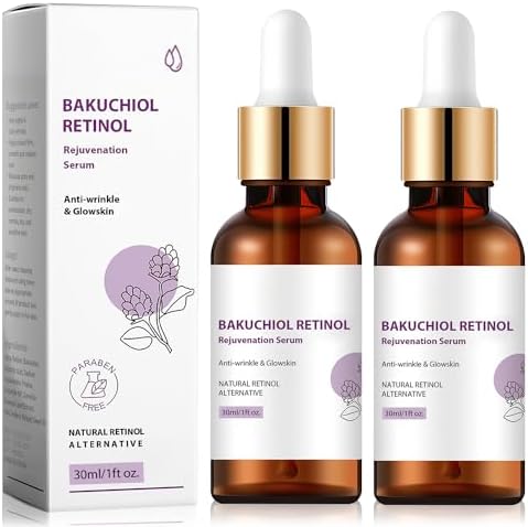 Bakuchiol Retinol Rejuvenation Serum,Venature Bakuchiol Retinol Korean, Retinol Serum for Wrinkles, Best Anti-Aging, Moisturising Skin (2PCS)