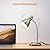 LEPOWER Metal Desk Lamp, Adjustable Goose Neck Table Lamp, Eye-Caring Study Desk Lamps for Bedroom, Study Room and Office (Bronze)