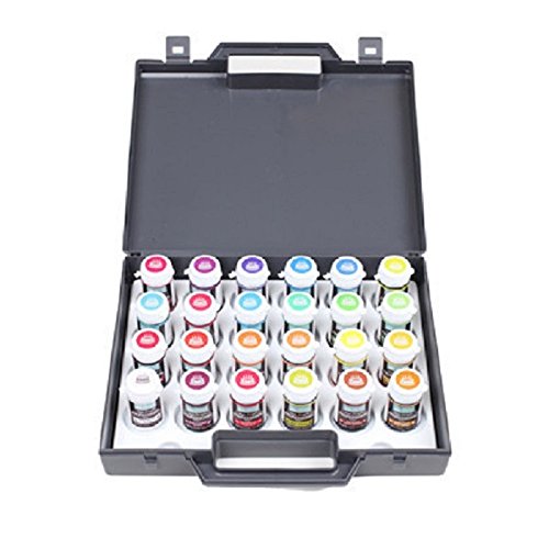 Squires Kitchen Professionnel Colorant Alimentaire Poudre Comestible Pour Décoration de Gâteau Kit de 24 Pots