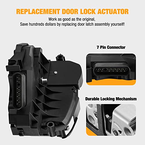 Image of SYERAL Door Lock Actuator Front Left Driver Side Door Latch Compatible with Ford Fiesta 2011-2019 Replace# AE8Z-5421813-D