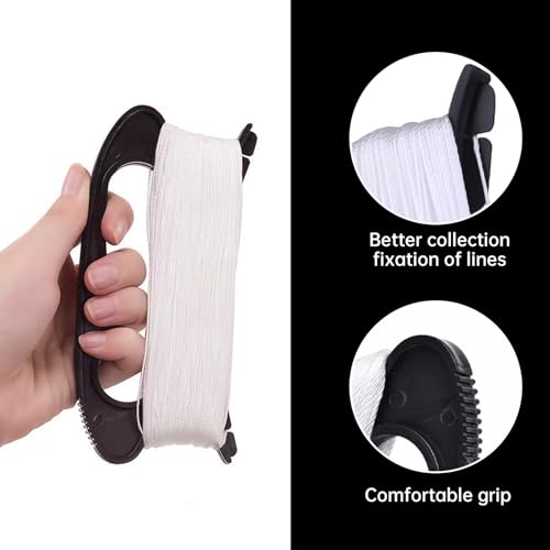 Drachenschnur,100M Drachenschnur,100M Drachenschnur Spule,Drachenschnur Seilwinde für Drachen,Drachenersatzteile,Schwarz Drachenschnur Spule Drachenzubehör für den Außenbereich,Outdoor Sportarten