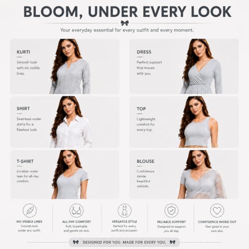 Image of LIBRA Full Coverage Inner Elastic Bra Lib-Bloom
