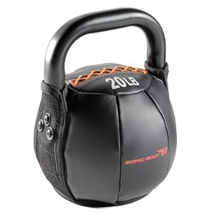 BIONIC BODY by Marcy Soft Kettlebell with Handle for Weightlifting, Conditioning, Strength and core Training