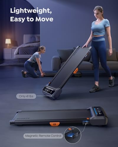 Acezoe Under Desk Treadmill, Walking Treadmills for Home, 3 in 1 Portable Treadmill, Strolling Walking Running Machine, APP/Remote Control, 265lbs Capacity, Lightweight - Thumbnail 4