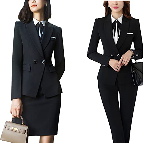Women's Casual Blazers Long Sleeve Lapel Formal Work Office Outwear Jacket with Pockets2