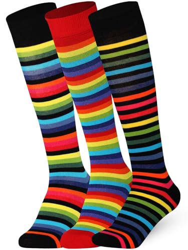 Image of Mysocks Unisex Extra Fine Combed Cotton Rainbow Socks | Seamless Toe | Reflect Your Style | Make Your Steps Enjoyable
