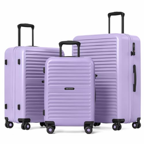 Image of LONG VACATION Luggage Sets, 3 Piece, Durable Suitcase with Spinner Wheels