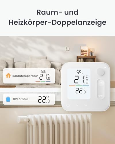 Bild 4 - SwitchBot Smart Heizkörperthermostat-Panel Combo – App- und Zeit-Steuerung, Energieseinsparung, einfache Installation, kompatibel mit Alexa, Apple Home und Home Assistant
