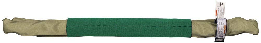 Tan Eye and Eye 15 Foot Polyester Round Sling | 10,600 lb. Vertical Capacity | 8,500 lb. Choker | 21,200 lb. Basket | 2-1/4