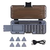 SCÉNARIO APPLICABLE : Ce tournevis électrique précis présente une torsion facilement réglable et une sortie de torsion stable, qui peut répondre à tous vos besoins, y compris PC, ordinateur, ordinateur portable, téléphone portable, voiture RC, drone, clavier et autres appareils électroniques.