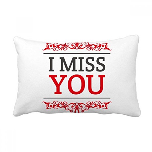 Coussin I Miss You Saint-Valentin pour exprimer vos sentiments