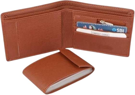 Classic Leather Wallet for Men with Flip ID Holder Coin Pouch Zipper Compartment and Multi Card Organizer Design (Brown)-picture-12
