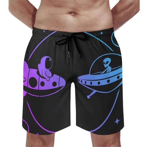 Maillot de bain homme séchage rapide anti-irritation - Short de bain espace avec poches S