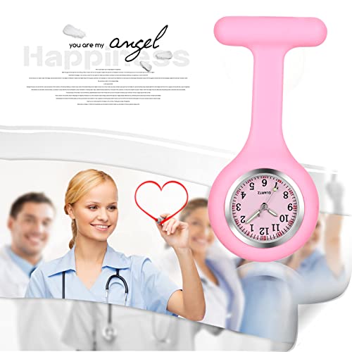 Image of Aroncent Nurse Fob Watch Collection: Medical Professional Lapel Pin-On Pocket Watches with Second Hand - Various Styles and Colors for Healthcare Workers