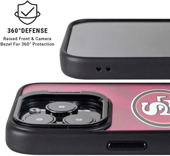 Skinit Kickstand Phone Case Compatible with iPhone 15 Pro Max - Officially Licensed NFL San Francisco 49ers Design