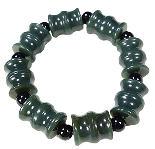 Néphrite de jade vert hétien sculptée en bracelet jonc en authentique pierre naturelle de Chine