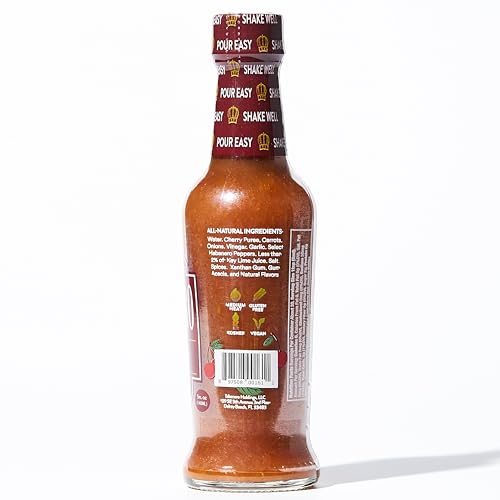 Image of Tabanero Hot Sauce, Gourmet Habanero Sauce Gift, 5 oz Small Glass Bottle