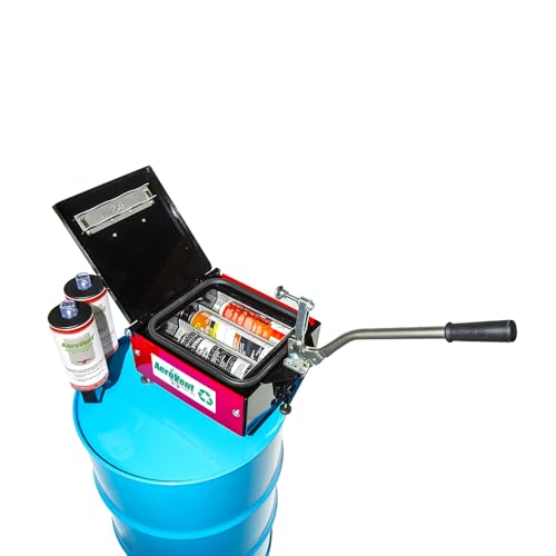 Image of AeroVent 3X Aerosol Can Disposal System (Part #10004721) | Processes 3 Cans Simultaneously | Fits Cans Up to 3 inch Diameter & 10.5 inch Length | Viz-a-Ball Indicator | Heavy-Duty Steel | Made in USA
