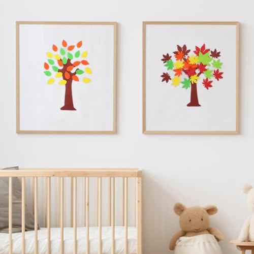 Vinilos Decorativos de Eva Foam estilo planta y dibujos cartoon 4 sets DIY miniatura 5