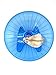 SatisPet Ultimate Hamster Flying Saucer Exercise Wheel, Blue - Durable ABS Plastic Running & Spinning Wheel for Chinchillas, Squirrels & Mice (Large)