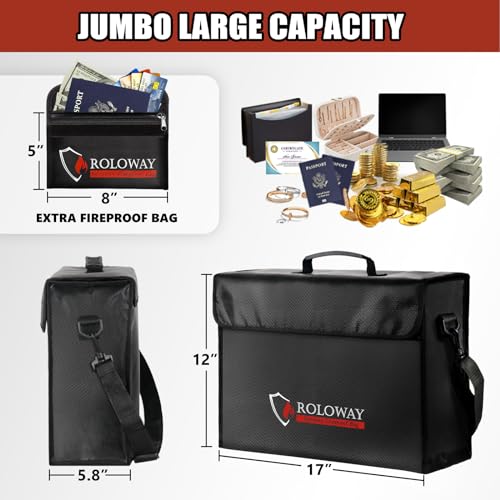ROLOWAY Large Fireproof Bag
