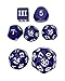 DCC Special 7 - Purple - Set of 7 Rare and Unusual RPG dice Approved for use with Dungeon Crawl Classics