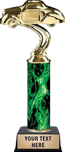 Crown Awards Personalized Car Trophy, 10.25" Gas Coupe Car Trophy Award, Customize Now Prime