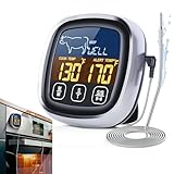 Termómetro De Alimentos - Dispositivo Digital De Medición,Medidor de Temperatura Impermeable para Hornear - para Carne a la Parrilla Horno Barbacoa en el Hogar Filete Pollo Asado