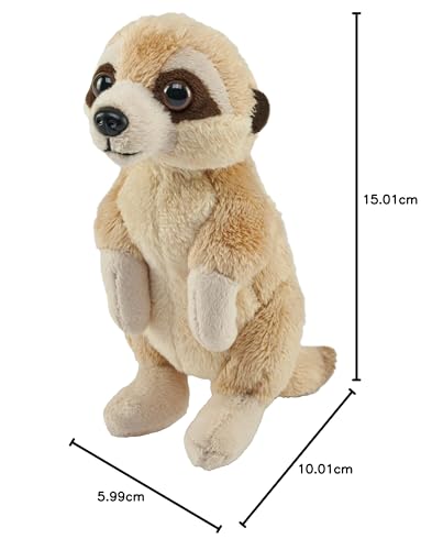 Wild Republic Pocketkins Eco Meerkat, Stuffed Animal, 5 Inches, Plush Toy, Made from Recycled Materials, Eco Friendly - Image 2