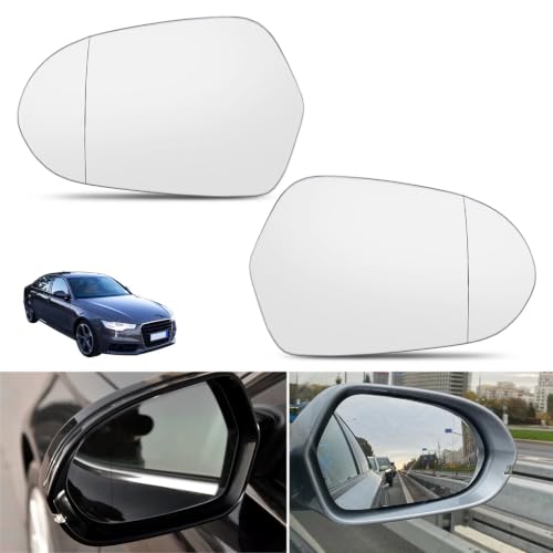 Miroir rétroviseur grand angle chauffant droit pour Audi A6 C7 angle mort réduit