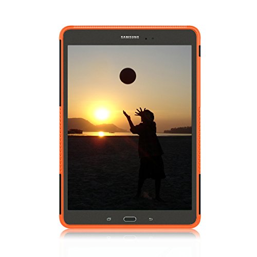 Koolbei For Galaxy Tab A 8.0 Tablet Case, Heavy-Duty Hybrid Protective Case With Impact-Resistant Galaxy Tab A 8.0 Inch Sm-T350/Sm-P350 Case(Orange) #TOP6